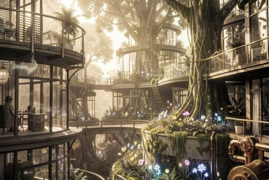 Cultura solarpunk: estética, barrios vivos y tecnología con raíces para un futuro mejor
