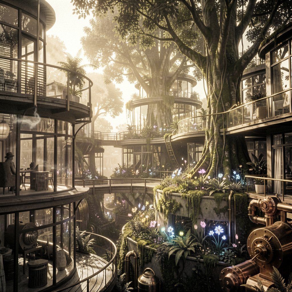 Cultura solarpunk: estética, barrios vivos y tecnología con raíces para un futuro mejor